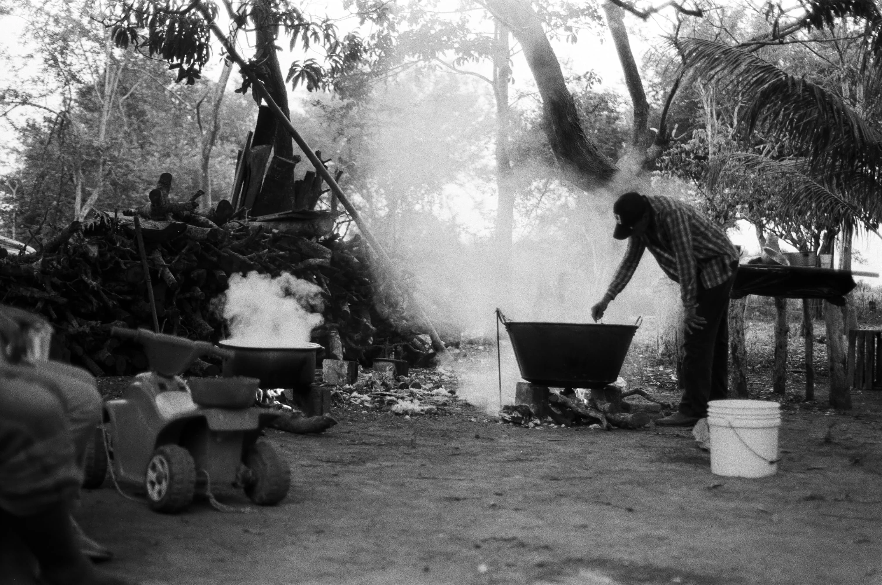 La cocina y el humo, Boca de San Miguel, Veracruz, México, 2025