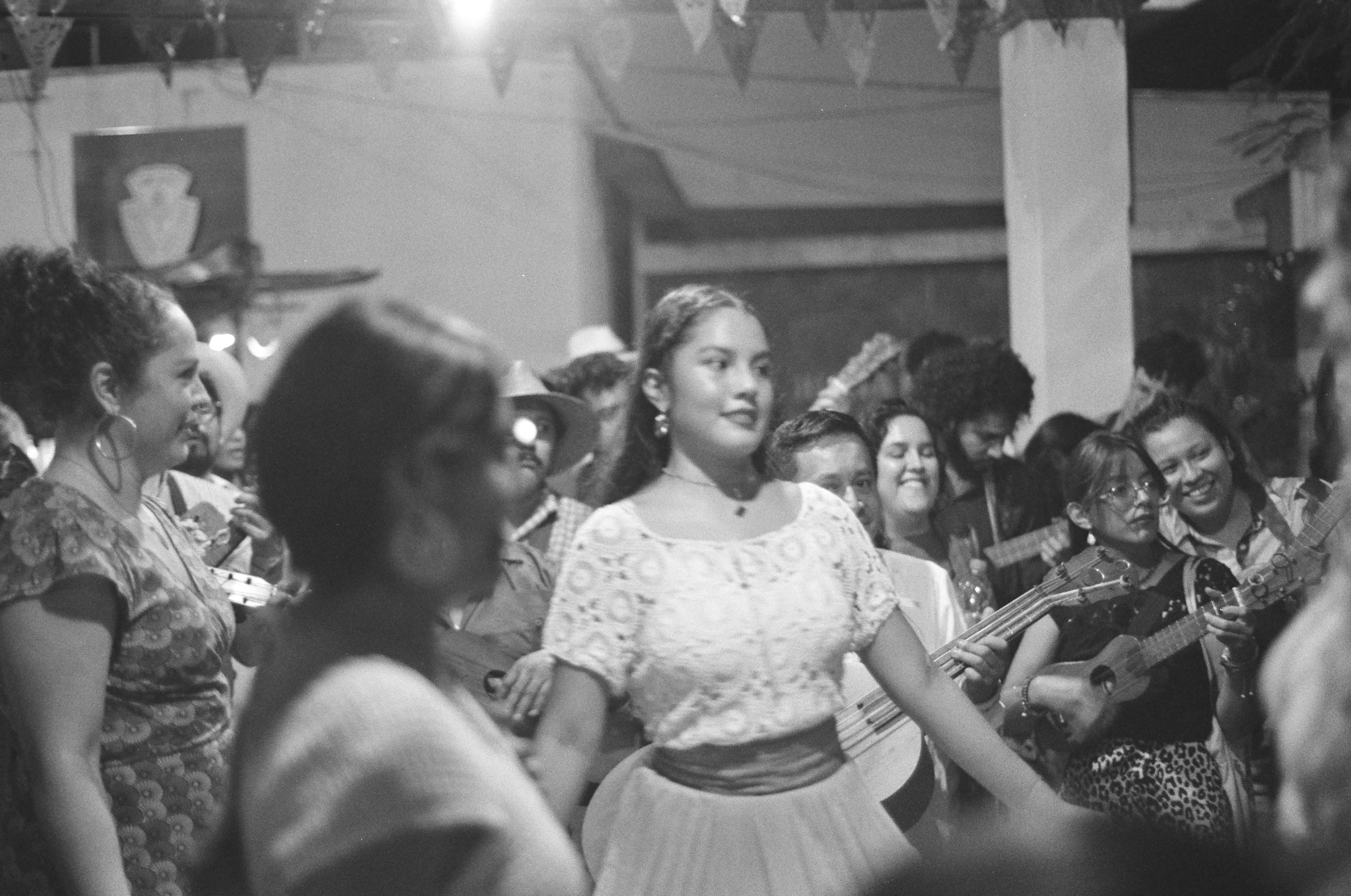 María León, bailadora en el fandango para Santiago Apóstol, Santiago Tuxtla, México, 2025